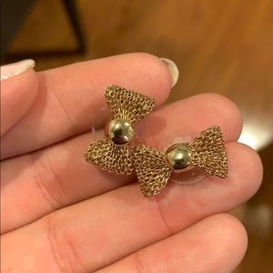 Gold Bow Studs. Super cute. (And preppy!)